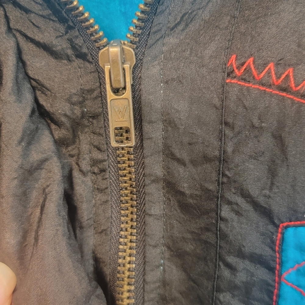 Vintage Lavon By Cheerful Group 80s Retro Groovy Nylon Jacket‎ Size Large - Picture 14 of 14